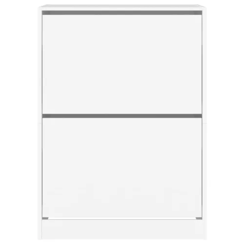  fehér cipőszekrény 2 kihajtható fiókkal 80 x 42 x 108 cm