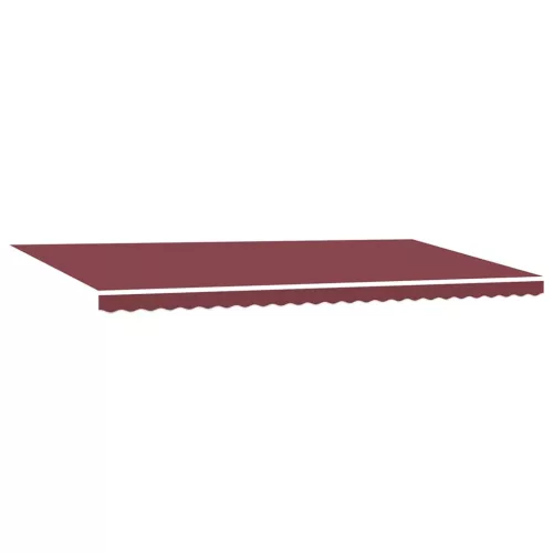  burgundi vörös kézzel kihúzható LED-es napellenző 600 x 300 cm
