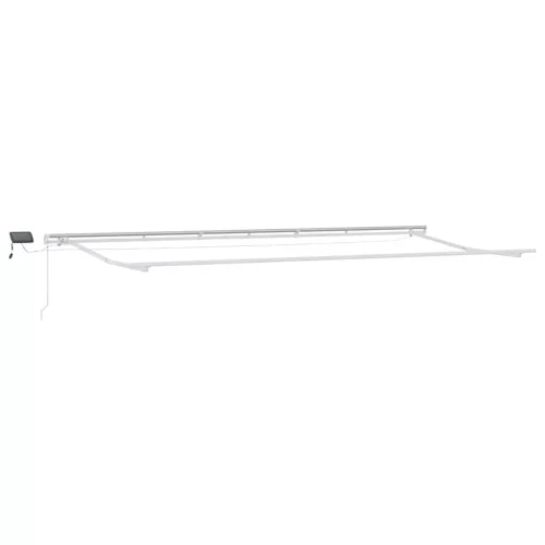  burgundi vörös kézzel kihúzható LED-es napellenző 600 x 300 cm