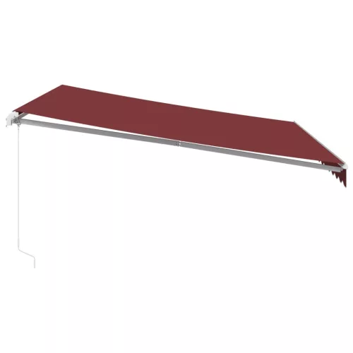  burgundi vörös kézzel kihúzható napellenző 400 x 350 cm