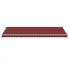  burgundi vörös kézzel kihúzható LED-es napellenző 600 x 350 cm