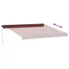  burgundi vörös kézzel kihúzható napellenző 400 x 350 cm
