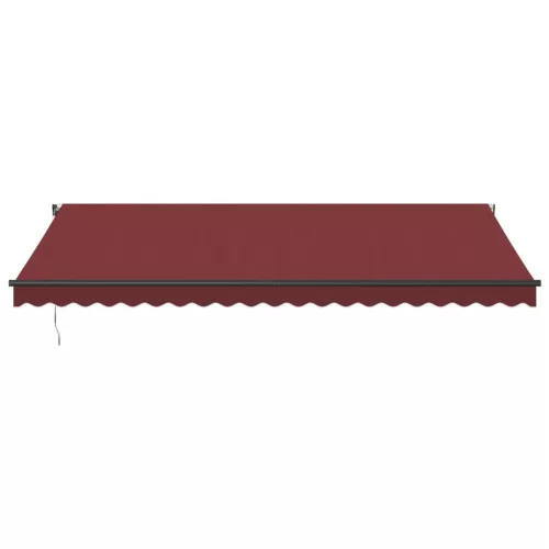  burgundi vörös kézzel kihúzható napellenző 500 x 350 cm