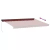  burgundi vörös kézzel kihúzható napellenző 500 x 350 cm