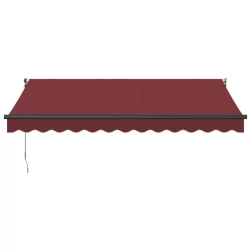  burgundi vörös kézzel kihúzható napellenző 350 x 250 cm