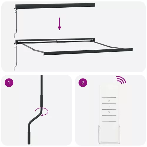  burgundi vörös automata napellenző 400 x 300 cm