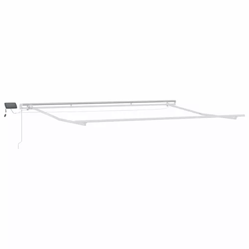  barna kézzel kihúzható LED-es napellenző 500 x 300 cm