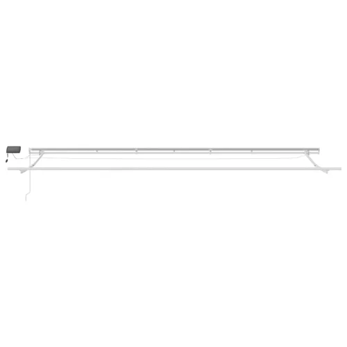  barna kézzel kihúzható LED-es napellenző 600 x 300 cm