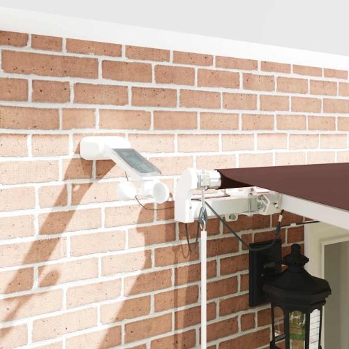  barna automata kihúzható LED-es napellenző 600 x 300 cm