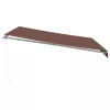  barna kézzel kihúzható LED-es napellenző 400 x 350 cm