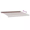  barna kézzel kihúzható LED-es napellenző 500 x 350 cm