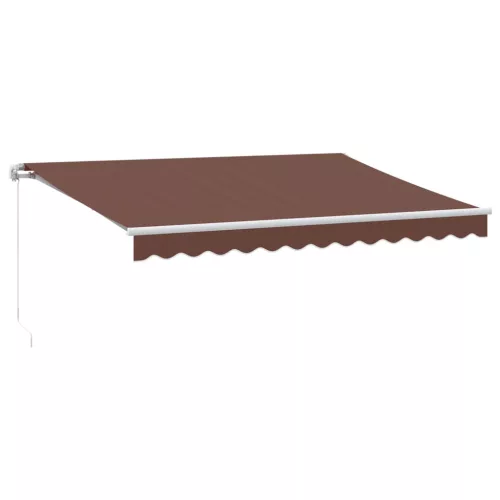  barna kézzel kihúzható napellenző 350 x 250 cm