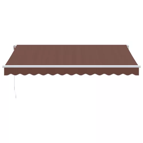  barna kézzel kihúzható napellenző 350 x 250 cm