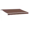  barna kézzel kihúzható napellenző 350 x 250 cm