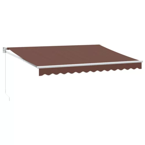  barna kézzel kihúzható napellenző 350 x 250 cm