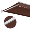 barna kézzel kihúzható napellenző 350 x 250 cm