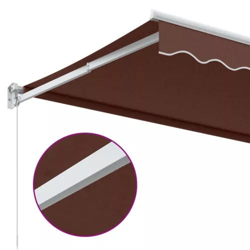  barna kézzel kihúzható napellenző 350 x 250 cm