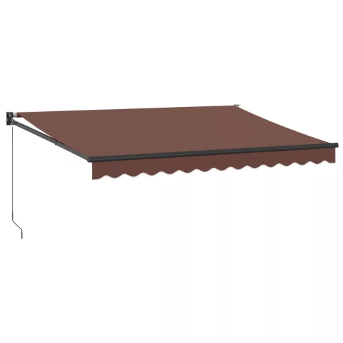  barna kézzel kihúzható napellenző 350 x 250 cm
