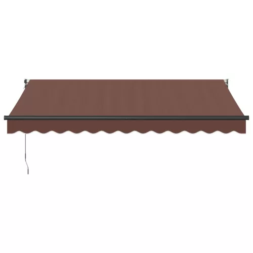  barna kézzel kihúzható napellenző 350 x 250 cm