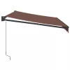  barna kézzel kihúzható napellenző 350 x 250 cm