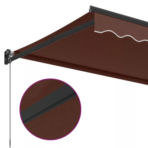  barna kézzel kihúzható napellenző 350 x 250 cm