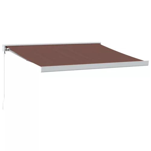  barna kézzel kihúzható napellenző 350 x 250 cm
