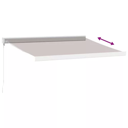  barna kézzel kihúzható napellenző 350 x 250 cm