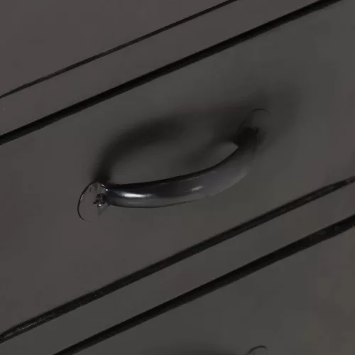  tömör nyers mangófa és acél komód 110 x 30 x 65 cm