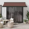  barna kézzel kihúzható napellenző 350 x 250 cm
