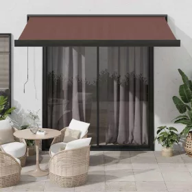  barna kézzel kihúzható napellenző 350 x 250 cm