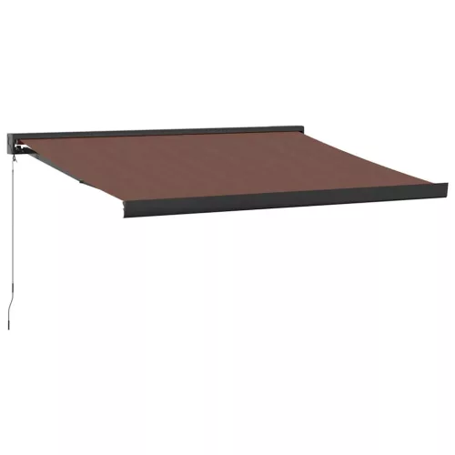  barna kézzel kihúzható napellenző 350 x 250 cm