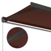  barna kézzel kihúzható napellenző 350 x 250 cm
