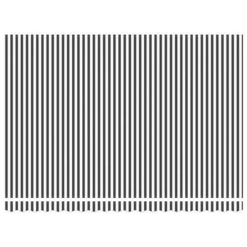  antracitszürke-fehér LED-es automata napellenző 450 x 300 cm