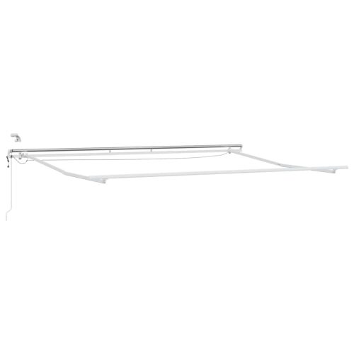  antracitszürke-fehér LED-es automata napellenző 500 x 300 cm