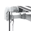  antracitszürke-fehér LED-es automata napellenző 500 x 350 cm