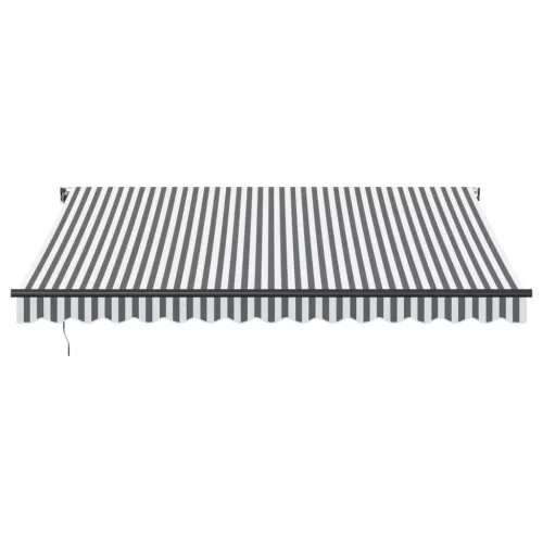  antracitszürke és fehér automata napellenző 400 x 350 cm