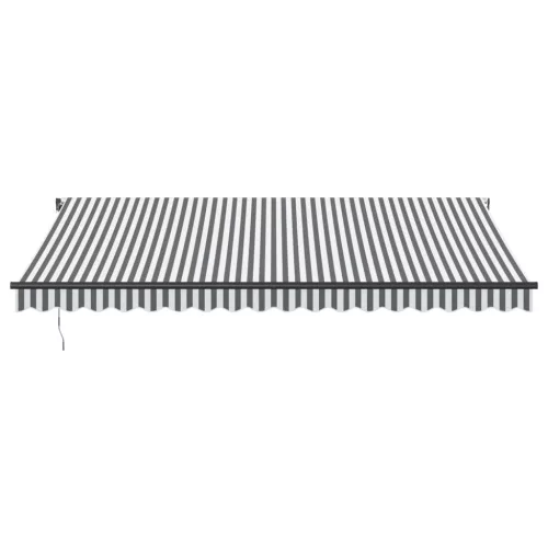  antracitszürke-fehér automata kihúzható napellenző 450 x 350 cm