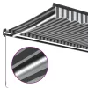  antracitszürke-fehér LED-es kézi napellenző 500 x 350 cm