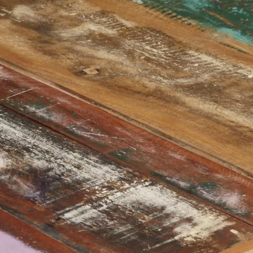  tömör újrahasznosított fa dohányzóasztal 180 x 90 x 40 cm