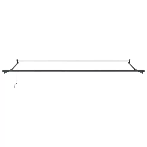  antracit/fehér szövet és alumínium behúzható napellenző 4,5x3 m