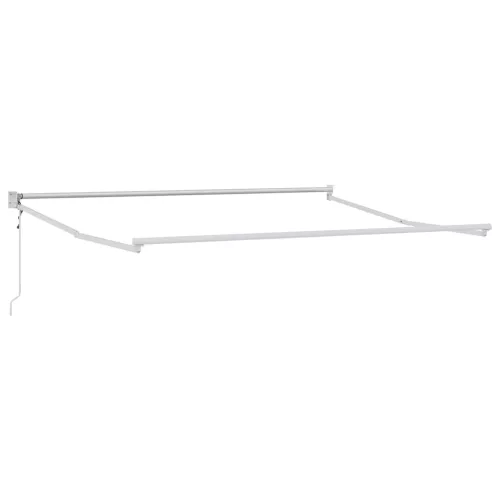  antracit-fehér szövet-alumínium behúzható napellenző 3 x 2,5 m