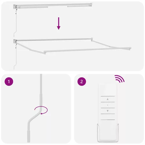  antracit-fehér szövet-alumínium behúzható napellenző 3 x 2,5 m