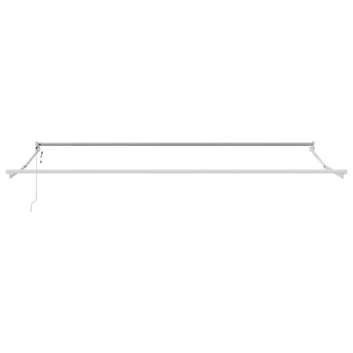  antracit és fehér szövet és alumínium behúzható napellenző 4x3m