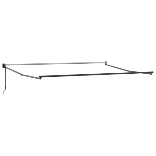  antracit/fehér szövet és alumínium behúzható napellenző 4,5x3 m