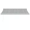  antracit/fehér szövet/alumínium behúzható napellenző 3,5x2,5m