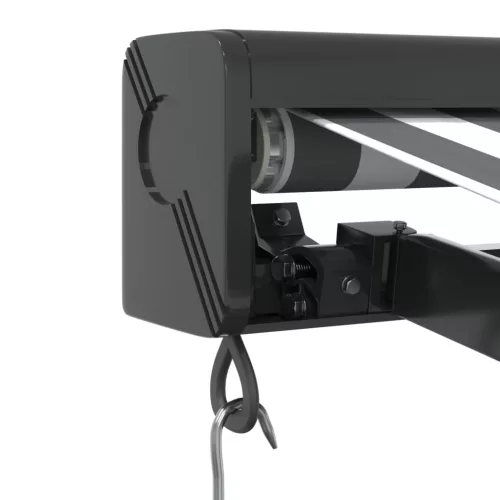  antracit/fehér szövet/alumínium behúzható napellenző 3,5x2,5m