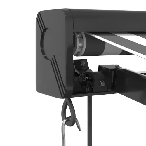  antracit/fehér szövet/alumínium behúzható napellenző 3,5x2,5m