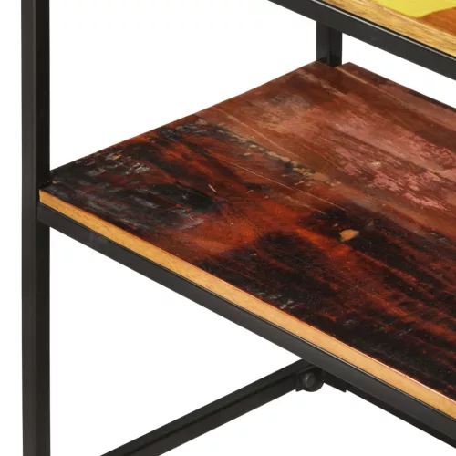  tömör újrahasznosított fa tálalószekrény 150 x 30 x 75 cm