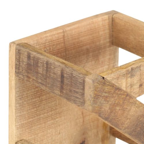  tömör mangófa bortartó állvány 5 palackhoz