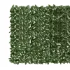  sötétzöld leveles belátás elleni erkélyparaván 300 x 150 cm